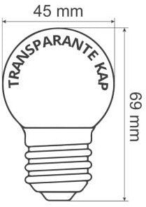 Afbeelding laden in galerijviewer, Enzo led kogellamp e27 helder warm wit 1w - led0146