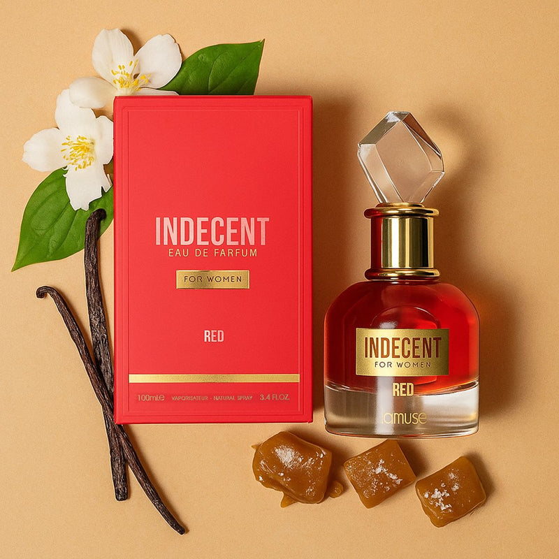 Load image into Gallery viewer, Lamusê by lattafa eau de parfum indecent red for women 100ml