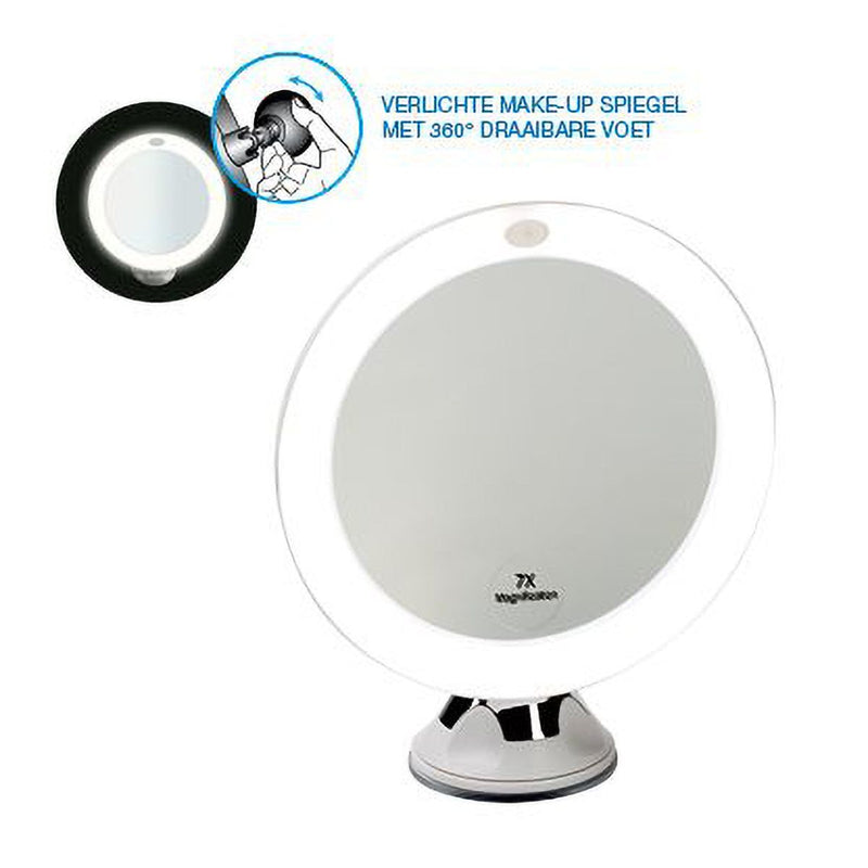 Load image into Gallery viewer, Lsp spiegels spiegel met licht en zuignap 7x vergrotend