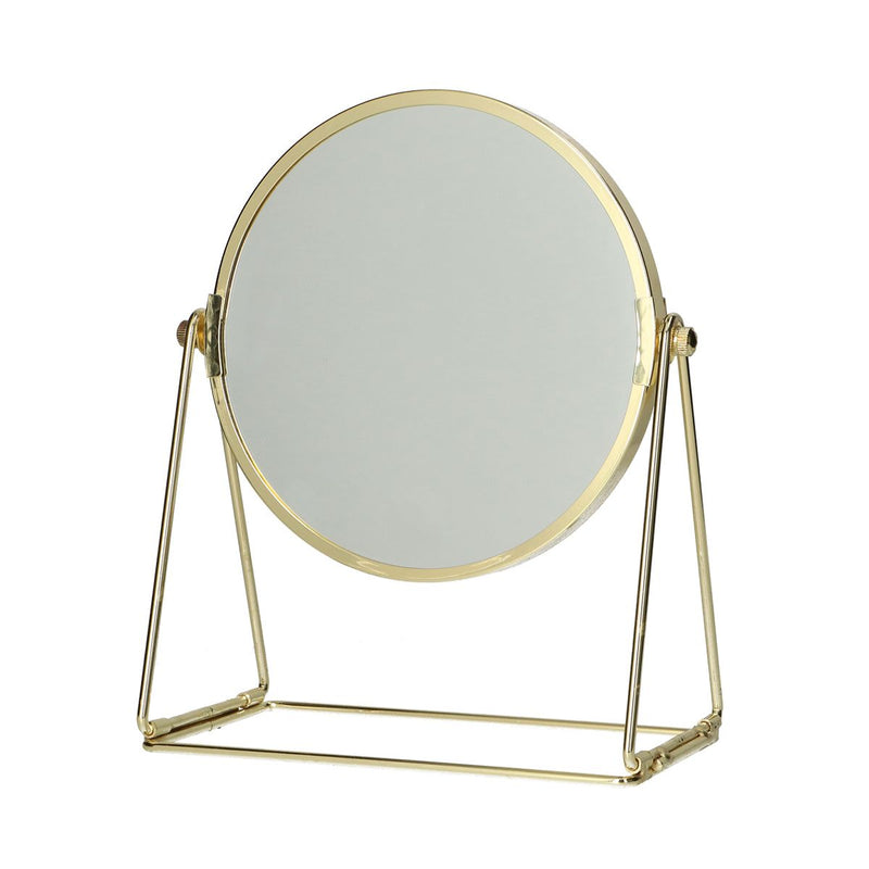 Load image into Gallery viewer, Lsp spiegels spiegel op frame voet goud 22cm 3x vergrotend