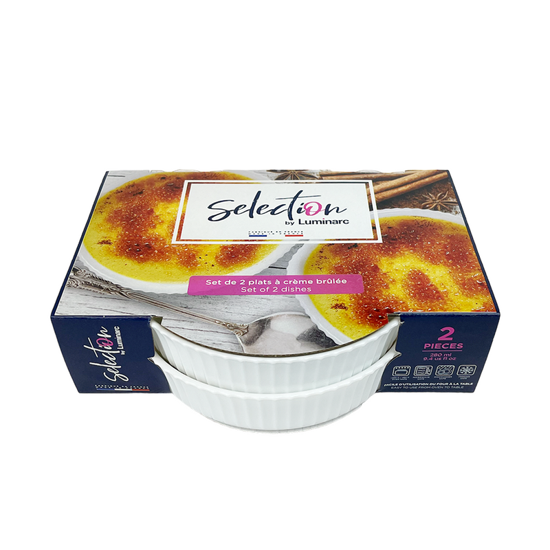 Load image into Gallery viewer, Luminarc selection crème brûlée schaaltjes 14,5x14x3cm 2 stuks