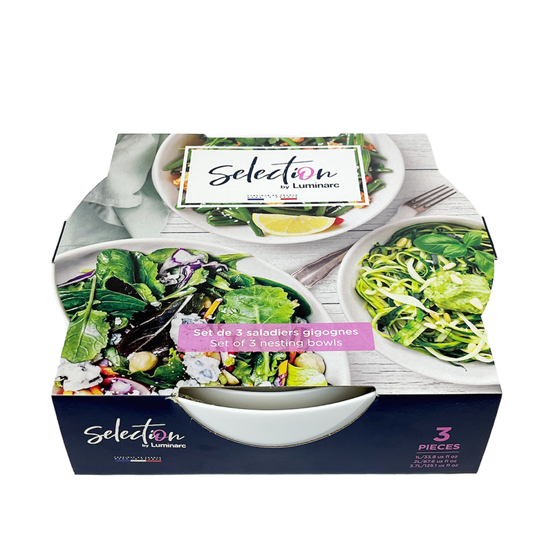 Load image into Gallery viewer, Luminarc selection saladekommen 3-delig