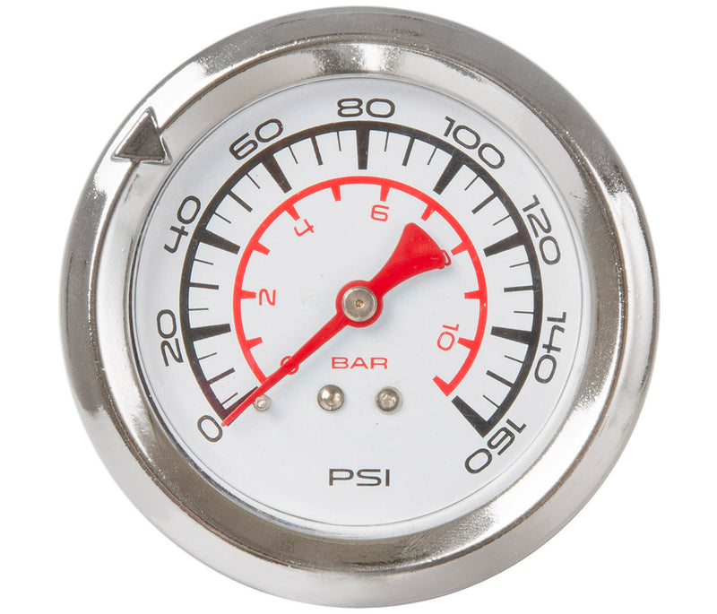 Load image into Gallery viewer, fietspomp met manometer aluminium 61 cm zilver