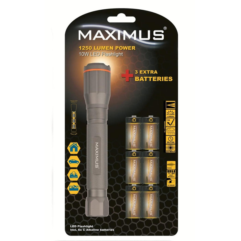 Load image into Gallery viewer, Maximus led zaklamp 10w ø4,2x22,5cm