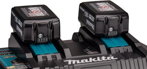 Load image into Gallery viewer, Makita accessoires 18v li-ion accu starterset 198091-4 (4x bl1860b 6.0ah) + duolader dc18rd in mbox - 198091-4