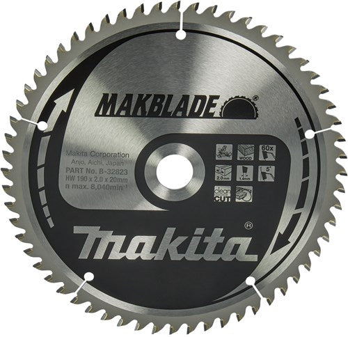 Load image into Gallery viewer, Makita accessoires afkortzaagblad | hout | 190x20x2,0 60t 5g - b-32823