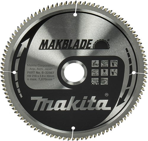 Load image into Gallery viewer, Makita accessoires afkortzaagblad hout 216x30x2,1 100t - b-32867