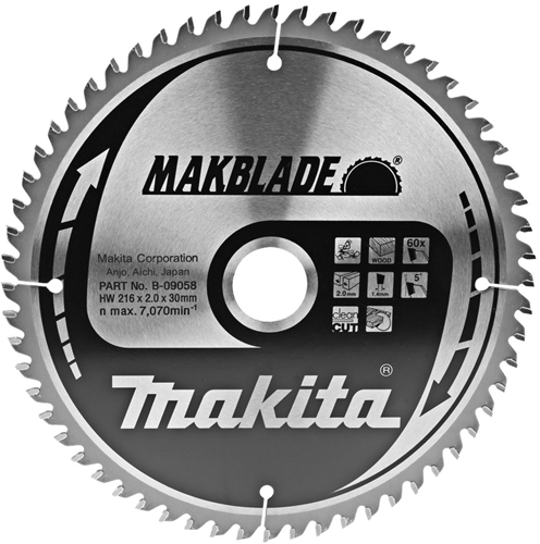 Load image into Gallery viewer, Makita accessoires cirkelzaagblad hout 216x30x2,1 60t - b-09058