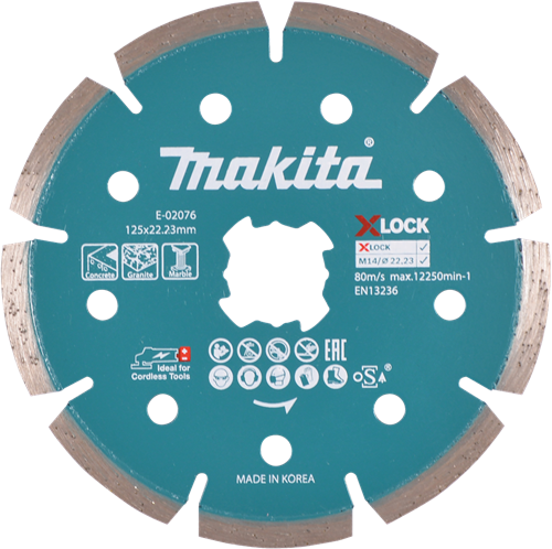 Load image into Gallery viewer, Makita accessoires diamantschijf 125mm - e-02076 - e-02076