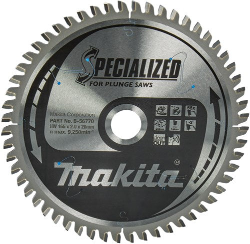 Load image into Gallery viewer, Makita accessoires makita invalcirkelzaagblad voor aluminium | specialized | ø 165mm asgat 20mm 56t - b-56770