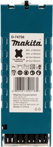 Load image into Gallery viewer, Makita accessoires p2s betonborenset | sds-plus | 4-delig - d-74756