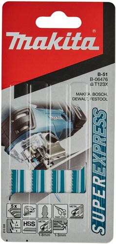 Load image into Gallery viewer, Makita accessoires decoupeerzaagblad hss metaal 100mm t123x | 5 stuks - b-06476