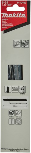 Load image into Gallery viewer, Makita accessoires decoupeerzaagblad b35 - t718bf | 5 stuks - b-10469