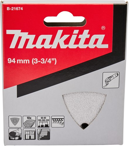 Load image into Gallery viewer, Makita accessoires makita b-21674 schuurvel k60 k80 k100 k240 k320 white velcro