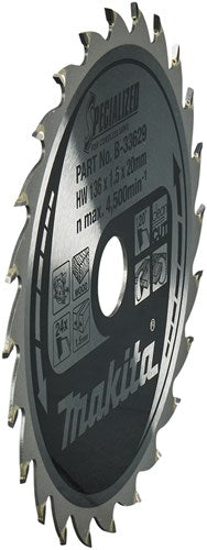 Load image into Gallery viewer, Makita accessoires cirkelzaagblad | hout | 136x20x1,5 24t 20g - b-33629