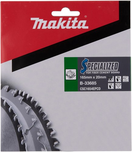 Load image into Gallery viewer, Makita accessoires cirkelzaagblad | vezelcementplaat | pcd 165x20x2,3 4t 12g - b-33685