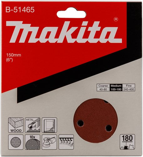 Load image into Gallery viewer, Makita accessoires schuurschijf k180 150mm - b-51465