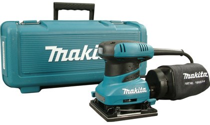 Afbeelding laden in galerijviewer, Makita 230 v vlakschuurmachine bo4555k (blauw zwart, in koffer)
