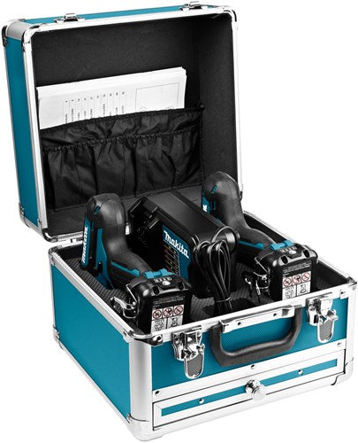 Load image into Gallery viewer, Makita clx224sax1 comboset - accuboor df333 + slagschroever td110 12v 2.0ah li-ion - clx224sax1
