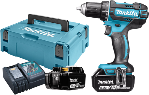 Load image into Gallery viewer, Makita ddf482rtj 18v boor- schroefmachine 5,0 ah accu (2 st), snellader, mbox - ddf482rtj