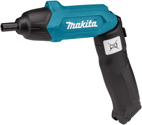 Load image into Gallery viewer, Makita df001dw 3,6v schroevendraaier met ingebouwde 1,5 ah li-ion accu, lader, koffer, 81-delige acc. set - df001dw