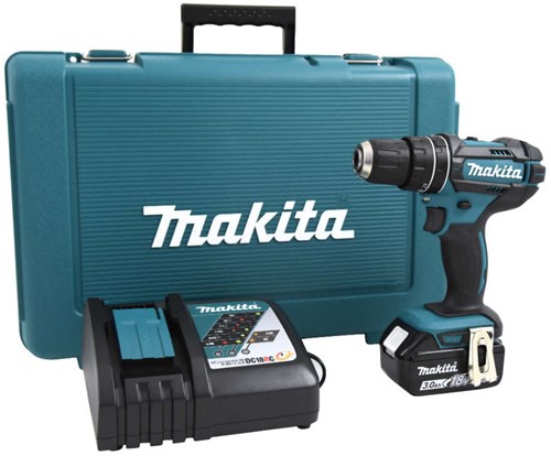 Load image into Gallery viewer, Makita dhp482rf 18v (klop)boor-schroefmachine 3.0ah - geleverd met 1 accu