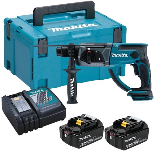Load image into Gallery viewer, Makita dhr202rtj 18v accu combihamer | sds-plus | 5.0ah li-ion - dhr202rtj