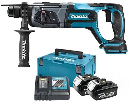 Load image into Gallery viewer, Makita dhr241rtj 18v accu combihamer | sds-plus | 5.0ah li-ion - dhr241rtj