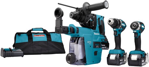 Load image into Gallery viewer, Makita dlx3106tw1 | combiset met ddf484, dtd153z en dhr242 | 18v - dlx3106tw1
