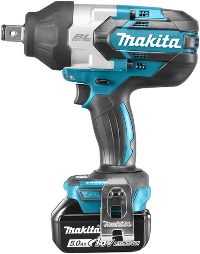 Load image into Gallery viewer, Makita dtw1001rtj 18v slagmoersleutel 1050 nm 5,0ah accu (2 st), snellader, mbox