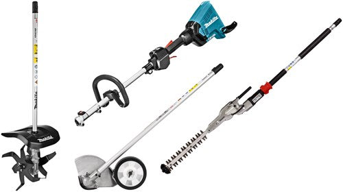 Load image into Gallery viewer, Makita dux60zx14 | 2x18 v combisysteem + cultivator-, struiksnoeier- en kantensnijder opzetstuk | zonder accu's lader
