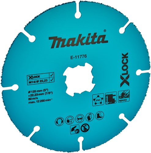 Load image into Gallery viewer, Makita accessoires doorslijpschijf 125x22,23x2,0mm - e-11776 e-11776