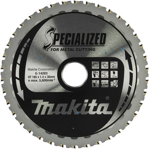 Afbeelding laden in galerijviewer, Makita accessoires cirkelzaagblad staal | specialized 185x30x1,4 38t 0g - e-14283 e-14283