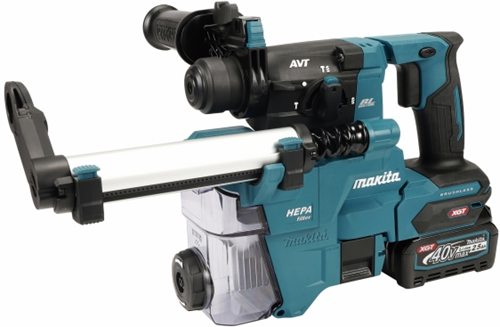 Load image into Gallery viewer, Makita hr010gd201 | combihamer | 40 v max | sds-plus | set | 2x 2,5ah | stofuitzuiging in m-box
