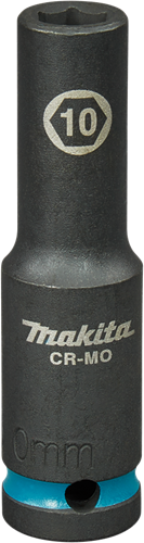 Load image into Gallery viewer, Makita krachtdop impact black, 1 2 10mm lang - e-16411