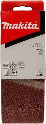 Load image into Gallery viewer, Makita accessoires schuurband k40 76x457 red - p-37091