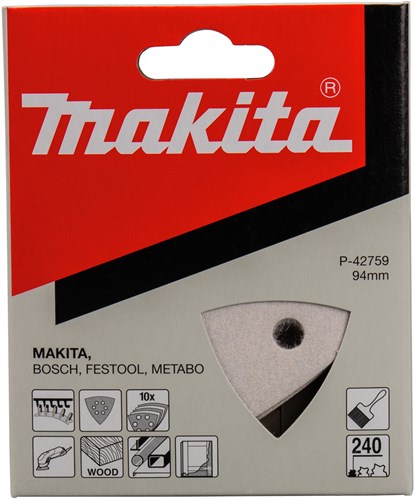 Load image into Gallery viewer, Makita accessoires schuurvel 3-k k240 white v. - p-42759