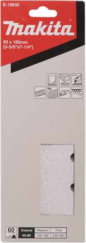 Load image into Gallery viewer, Makita accessoires makita schuurvel 185x93 k60 vlc white - e-19635