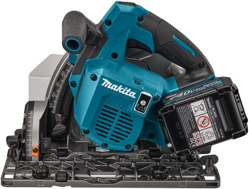 Load image into Gallery viewer, Makita sp001gu102 | 40 v max invalcirkelzaag | 165 mm | 4,0 ah accu | snellader | in mbox | met aws zender | geleiderail (2 st) | 1500 mm | koppelstripset en tas sp001gu102