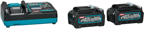Load image into Gallery viewer, Makita startset xgt dc40ra 2x bl4040 xgt 40v max 4,0ah | met snellader - 191l77-9