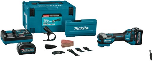 Load image into Gallery viewer, Makita tm001gd201 xgt 40 v max multitool 2,5 ah accu (2 st), snellader, accessoireset, in mbox - tm001gd201
