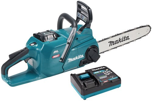 Load image into Gallery viewer, Makita uc015gt101 | xgt 40 v max kettingzaag 35 cm | 5,0 ah accu (1 st) | snellader | in doos uc015gt101