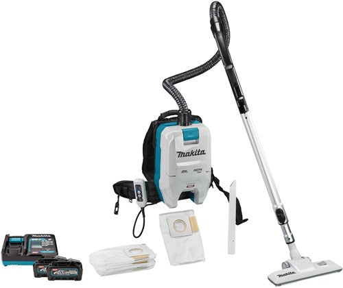 Load image into Gallery viewer, Makita vc008gm201 40v max rugstofzuiger | 2 x 4.0 ah accu + snellader | in doos vc008gm201