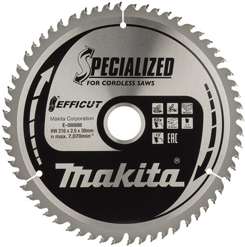 Load image into Gallery viewer, Makita accessoires makita zaagb.hout 216x1.5x30 t60 - e-08888