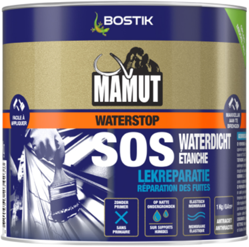 Afbeelding laden in galerijviewer, Bostik mamut waterstop ms-polymeer | antraciet | direct waterdichtend membraam - 30632339