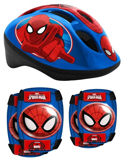 Load image into Gallery viewer, Marvel spider-man skatebescherming 5-delig 50-56 cm blauw rood