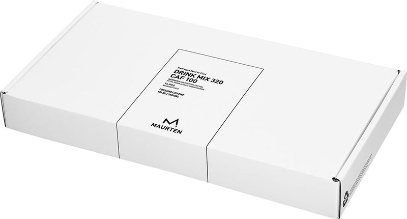 Load image into Gallery viewer, Maurten drink mix 320 caf 100 hydrogel drink powder + caffeine 14x83g