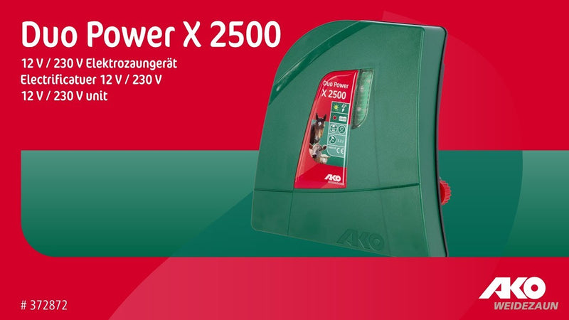 Load image into Gallery viewer, Ako producten duo power x2500 combi schrikdraadapparaat 230v12v