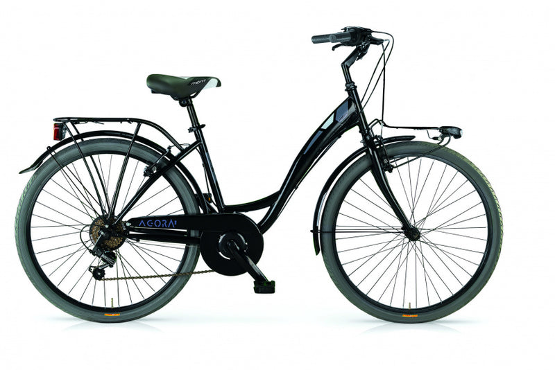 Load image into Gallery viewer, Mbm agora 26 inch 43 cm dames 6v v-brakes zwart