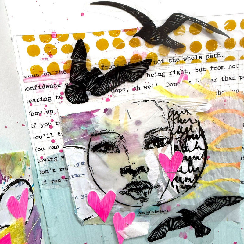 Load image into Gallery viewer, Ranger ink ranger • dina wakley media cling stamps let it fly